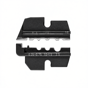 Matrices de sertissage Knipex pour cosses de câbles non isolées, connecteurs à sertir et embouts de câbles – Pince à sertir les fils - Product Image 2