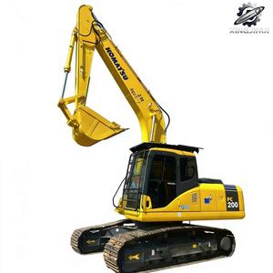 Excavatrice sur chenilles Komatsu PC200 d'occasion, 20 tonnes, godet de 1 m³, marque japonaise d'origine, grande excavatrice de construction, faible nombre d'heures, certifiée CE - Product Image 1