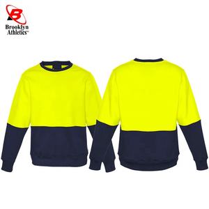 XL Orange Réfléchissant Construction Sécurité Polaire Sweat Haute Visibilité Vêtements de Travail Personnalisable OEM Conception Style De Protection Chemise - Product Image 6