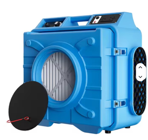 Purificador de Aire Industrial Azul con Filtro HEPA, Ventilador Eléctrico para Restauración Comercial - Product Image 1