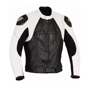 แจ็กเก็ตหนังมอเตอร์ไซค์สำหรับแข่งได้รับการรับรอง CE พร้อมโลโก้ที่กำหนดเองระบายอากาศและกันลมสำหรับถนนขนาดพิเศษ - Product Image 1