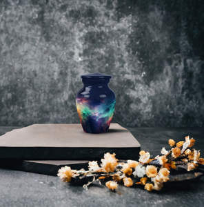 Urnas de recuerdo de cremación Art Deco de nuevo diseño, superventas, grabado a mano Metal personalizado con caja de terciopelo, capacidad de 1-2L - Product Image 3