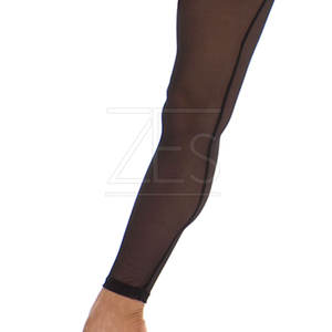 Vêtements de fitness fabriqués en usine, leggings en maille pour femmes, leggings de yoga en maille à la taille élastique personnalisés - Product Image 5