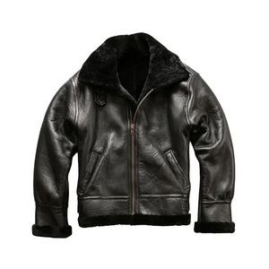แจ็กเก็ตหนังป้องกันแบคทีเรียสำหรับผู้ชายผู้หญิงเสื้อแจ็คเก็ตหนังแบบเต็มรูปแบบใหม่โลโก้สีน้ำตาลออกแบบได้ตามต้องการ - Product Image 1