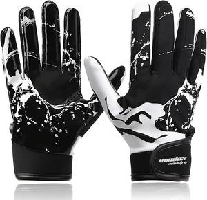 ถุงมือฟุตบอลหนังสำหรับเด็กถุงมือหนังสำหรับเยาวชนจับกระชับ - Product Image 1