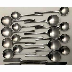 Ensemble de cuillères de service de grande taille en acier inoxydable pour soupe et riz, ustensile de service de qualité supérieure à long manche - Product Image 3