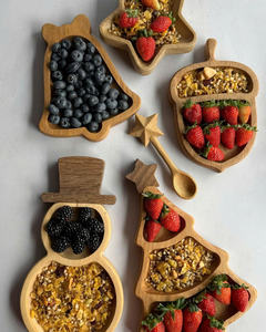 Plateau décoratif en bois pour affichage de Noël et de vacances - Product Image 2