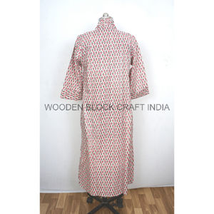 Robe décontractée tendance à imprimé floral vintage, col en V doux, 100% coton, robe d'été, motif floral chic et aéré - Product Image 5