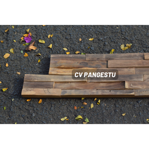 Panneaux muraux en mosaïque 3D en bois de teck naturel géométrique moderne, faits à la main, insonorisants, revêtement mural, bricolage facile pour la maison - Product Image 3