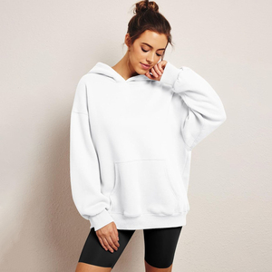 Pull à capuche surdimensionné en coton personnalisé OEM pour femmes Sweat-shirt d'hiver de style streetwear avec col à capuche - Product Image 6