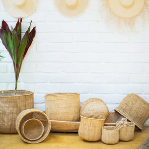 Boho <b>Woven</b> Storage <b>Basket</b>, Natural Seagrass Storage <b>Basket</b>, Laundry <b>Basket</b>. - Product Image 2