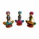 Indoor Multicolor Iron Painted Langa Musicians Set for Decoration <b>Handmade</b> Bulk Product Customized - Product Image 3