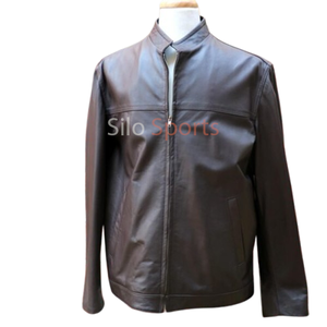 แจ็กเก็ตหนังแกะสีน้ำตาลสำหรับผู้หญิงเสื้อแจ็กเก็ตผ้าทอระบายอากาศได้ดีคุณภาพสูง - Product Image 6