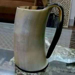 Mug en corne à boire de style animal viking, fait à la main, durable, pour une expérience de festival authentique - Product Image 6