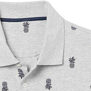 Polo vierge personnalisé pour hommes Vente en gros Polo personnalisé avec logo brodé en polyester à séchage rapide Polo uni en coton - Product Image 5