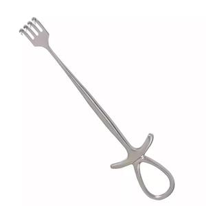 Retractor Murphy quirúrgico de acero inoxidable, 4 pulgadas, 4 puntas afiladas, mango de dedo modificado de 28,0mm de ancho, aprobado por CE - Product Image 6