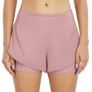 Shorts de course 2-en-1 pour femmes avec couche intérieure et poche pour téléphone, vêtements de yoga respirants pour femmes, short robuste pour femmes, pour les muscles des fessiers - Product Image 5