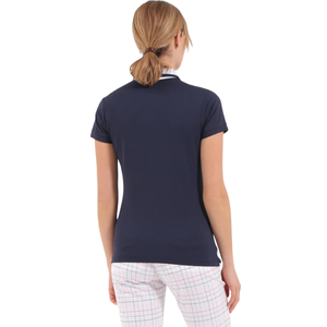Chemise de golf pour femme en coton tricoté respirant à manches longues, protection UV, vêtements de sport actifs, OEM ODM, couleur unie - Product Image 2