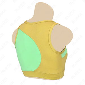 Custom Sports Bras in Spandex/Nylon Combine Sleek Designs and Breathable Pairs with <b>Elastic</b> <b>Waist</b> Yoga Leggings Perfectly - Product Image 4