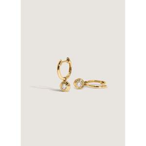 Cosette <b>Huggie</b> Diamond Earrings - Product Image 5