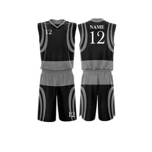 Vente en gros sublimation logo personnalisé équipe de basket-ball col en V vierge uniforme de basket-ball pour hommes maillot de basket-ball short d'été - Product Image 4