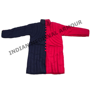 Tenue de chevalier médiéval faite à la main Gambesons historique coton Textile et tissu artisanat Technique de couture - Product Image 1