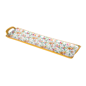 Plateau en aluminium de la meilleure qualité avec une belle impression de fleurs à bas prix de l'Inde pour un hôtel de restaurant à usage domestique - Product Image 1