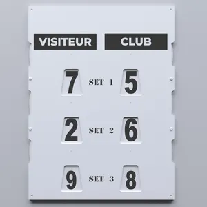 Placa de placar manual 60x80 cm para Padel tênis basquete handebol Inperdível para todos os climas ao ar livre ou indoor
