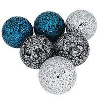 Boules de mosaïque écologiques en gros, magnifique décoration de jardin en verre pour jardins rustiques, Diwali, artisanat de haute qualité fait à la main, HF CRAFTS