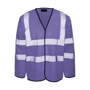 Personnalisable 100% Polyester Réfléchissant Haute Visibilité Vêtements de Travail Gilet de Sécurité de Qualité avec Manches Complètes et Logo Personnalisé - Product Image 1