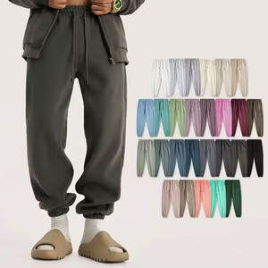 Vente en gros 330gsm Logo personnalisé Pantalons de survêtement Baggy Blanc Coton Polaire Pantalons de survêtement pour hommes Tendance Mode 2025 - Product Image 1