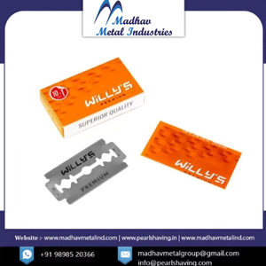 Cuchilla de afeitar de doble filo para hombre, herramienta de afeitado de perlas de acero inoxidable - Product Image 4