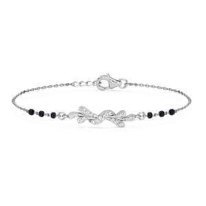 Compre Pulseras Mangalsutra de Plata Pura con Cuentas Finas, Regalo para Esposas - Product Image 1