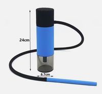 Chicha portable en acrylique avec miroir de voyage, coffret cadeau, prix de gros pour les États-Unis