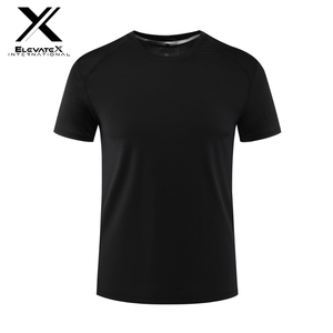 เสื้อยืดออกกำลังกายแขนสั้นของผู้ชายผ้าไมโครไฟเบอร์ระบายอากาศได้ดีผ้า100% ดีไซน์ล่าสุด - Product Image 3