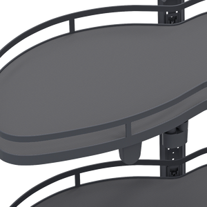 TY Durable 36" Kitchen Lazy Susan <strong>Storage</strong> Blind <strong>Corner</strong> <strong>Unit</strong> Eco-Friendly Grey Minimalist Soft-Close Two-Tier <strong>Storage</strong> in Cabinets - Product Image 5