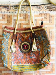Bolso Banjara de compras de noche para mujer hecho a mano indio, bolsos de hombro de moda con bordado de algodón Vintage de lujo personalizados para mujer - Product Image 5
