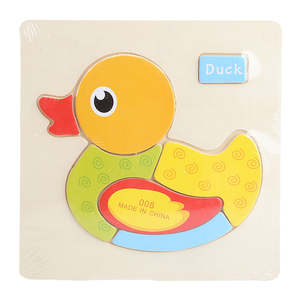 Rompecabezas de pato de madera - Multi - Product Image 1