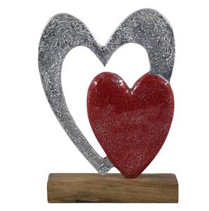 Elegante Decoración Navideña de Mesa en Forma de Corazón de Aluminio, Artesanía de Lujo, Decoración Festiva para el Hogar, Hotel, Árbol de Navidad - Product Image 1