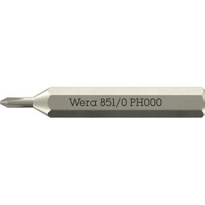 <b>Screwdriver</b> Bit Set 851/0 Micro PH 000 30mm Long WERA VPE 10 - Product Image 1