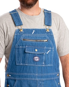 Men Vintage Bib <b>Overall</b> Denim <b>Overalls</b> Casual Regular Fit 100% Cotton with Pockets Spring Summer Autumn <b>Winter</b> Unisex - Product Image 5