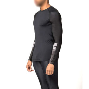 Protector contra erupciones transpirable para hombres, fabricado en Pakistán, la mejor calidad, Color negro y gris, ropa deportiva de secado rápido, Top deportivo para adultos - Product Image 5