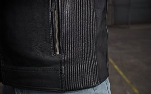 Chaleco de cuero de vaca Biker XL Chaqueta de carreras Ropa deportiva protectora con técnicas impresas para motocicletas - Product Image 6