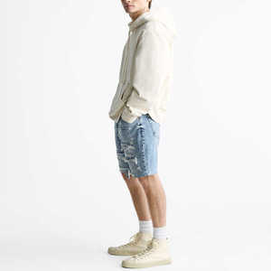 Shorts pour hommes, Jorts d'été déchirés et patchés, Pantalons en jean droit, Vente en gros, Meilleur design, OEM - Product Image 5