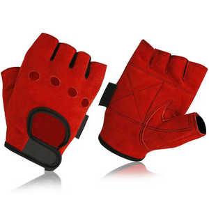 ถุงมือออกกำลังกายหนังกันลื่นยืดหยุ่นสำหรับทุกเพศพร้อมแผ่นโฟมป้องกันบนฝ่ามือสำหรับยกน้ำหนักและยกกำลัง - Product Image 4