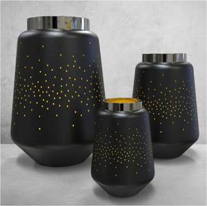 Bougeoir décoratif de luxe en acier inoxydable avec motif découpé doré, lanterne moderne pour la décoration de la maison et des événements - Product Image 6