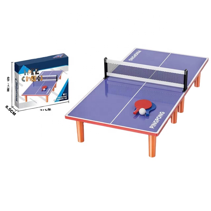 Hot Sale Indoor Kids Desktop-Spiel Tragbare Tischtennis platte Mini Holz Tischtennis