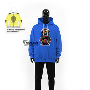 Sudadera con Capucha de Kevlar para Motociclistas, Personalizada, con Almohadillas de Protección Extraíbles, Protección para Verano/Invierno - Product Image 4