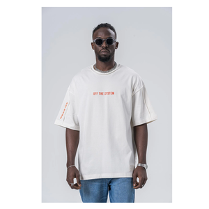 T-shirt imprimé de grande taille pour hommes Streetwear Grande taille avec logo personnalisé Vêtements de fitness longs 100% coton respectueux de l'environnement et respirants - Product Image 2