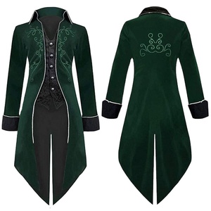 ยุคกลางSteampunk Tailcoatฮาโลวีนเครื่องแต่งกายสําหรับผู้หญิงRenaissanceโจรสลัดแวมไพร์แจ็คเก็ตGothic Vintage Frock Coat - Product Image 3